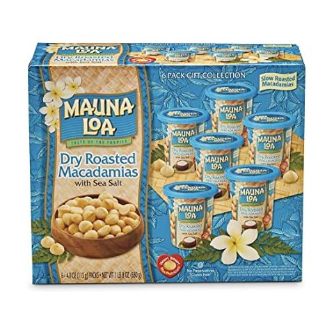 Mauna Loa Dry Roasted Macadamia Nut With Sea Salt 4.5 Ounce Pack of 6 Cover