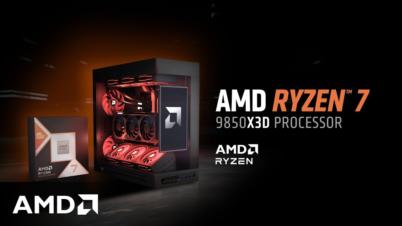 Amazon.com: AMD Ryzen 7 9850X3D CPU Processor with MSI MAG X870E