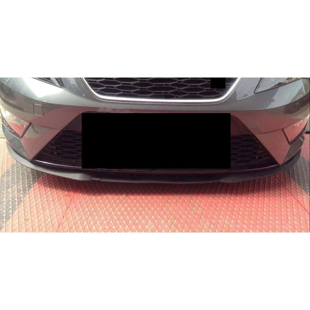 Do Seat Leon Mk3 Cupra przedni zderzak Spoiler Lip Body Kit czarny (3 sztuki)