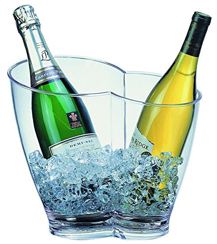 Seau à champagne transparent pour vos déjeuners en terrasse et soirées d'été