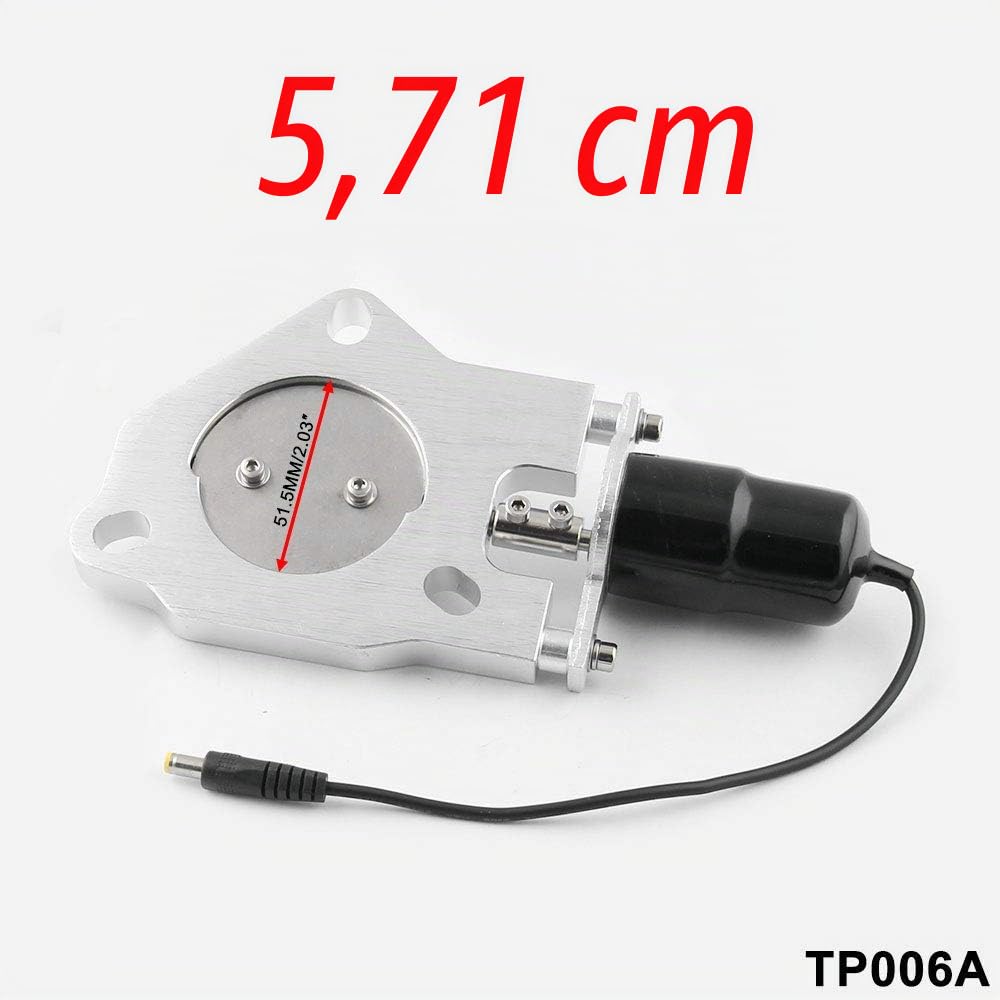 Découpe d'échappement électrique, Moteur de soupape E-CUT Out de découpe de tuyau de descente d'échappement électrique en acier inoxydable 2.25pouces （57mm）