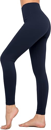 Miniatura 74 de Dragon Fit - Pantalones de yoga de compresión con bolsillos interiores, pantalones deportivos de cintura alta con control de abdomen, leggings