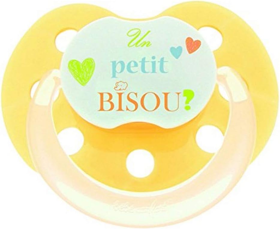 Bebe Confort Sucette Classique Physio En Silicone Motif Un P Tit Bisou Orange 6 18 Mois 2 Pieces Amazon Fr Bebe Et Puericulture