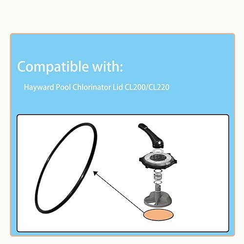 Miniatura 2 de CLX200K Tapa de clorador de piscina Reemplazo de junta tórica de goma para tapa de clorador de piscina Hayward CL200CL220