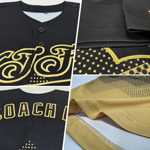 Camisetas personalizadas de béisbol y sóftbol con botones, diseño de rombos en degradado para hombres, mujeres y jóvenes miniatura 4