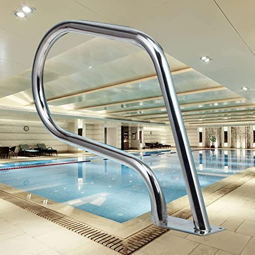Rampe courbée pour piscine évitant les glissades sur marches de spa