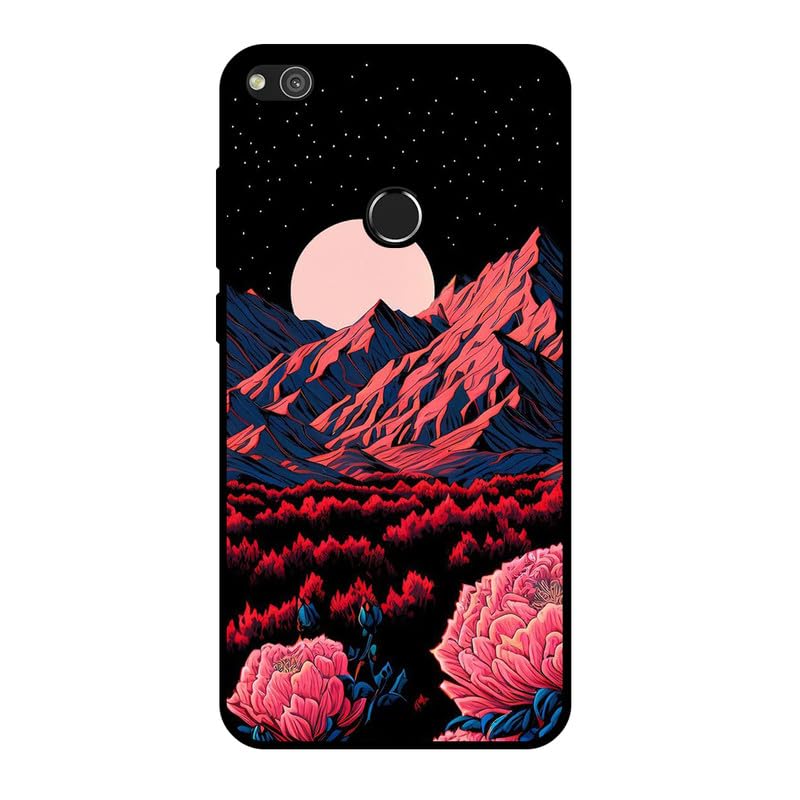 KARTXITAI Cover Compatibile con Huawei P8 Lite 2017/P9 Lite 2017 Custodia,Protettiva per Tutto il Corpo Morbida al Tatto,Slim in Silicone TPU con Assorbimento degli Urti e Anti-Graffio - Crisantemi