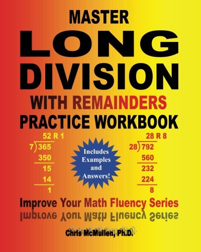 Master Long Division With Remainders Practice Workbook Includes 