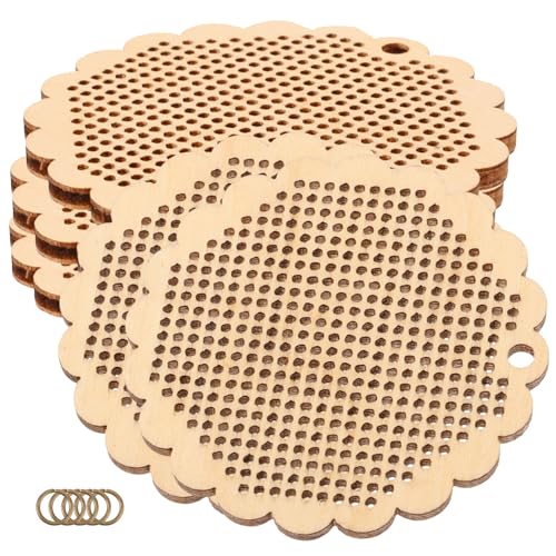 Pendentif en bois pour broderie et décoration de Saint-Valentin faite main - 2