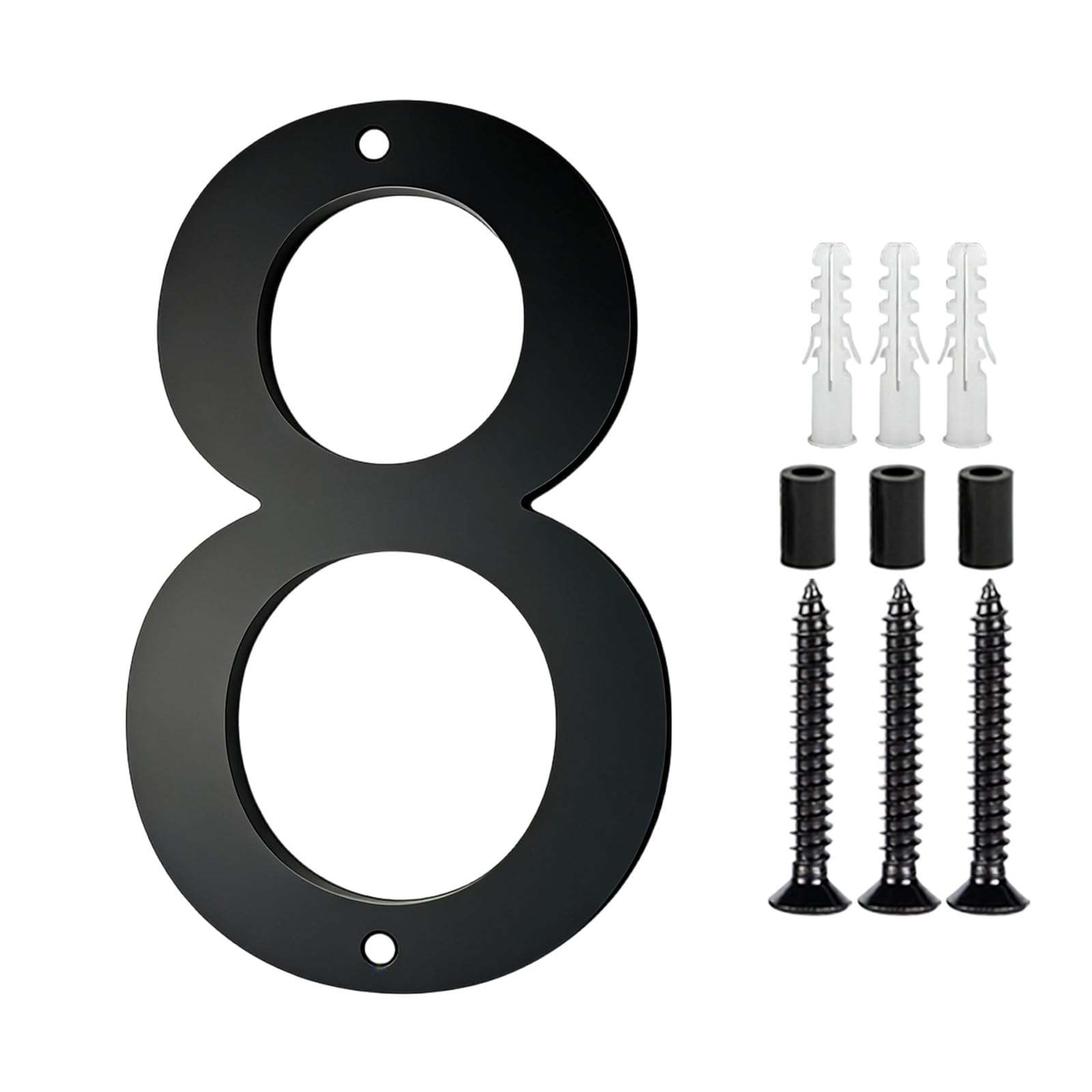 Pangboer F Loating House Number Address Sign Acrylic Identification Plate Door Label Number Plate Or Homes And Offices Modern Numbers Address