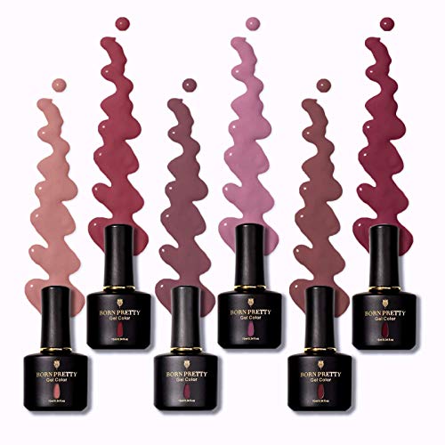 BORN PRETTY UV Nagellack Set Rot, 6 Farbe 10ml Gel Nagellack Set Shellac Nagellack UV LED Nagellack Langlebig Gesund… – Bild 5