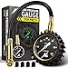 HUANZHAN Heavy Duty Tire Pressure Gauge (0-100 PSI)- Certified ANSI B40.1 Accurate with Large 2" Easy Read Glow Dial and Rubber Hose, Perfect for Car, Suv, Rv, Atv, Truck, Motorcycle