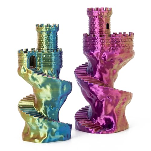 Image of Silk Tri Color Gold Blue Fuchsia PLA 1.75mm 1kg Shiny 3D Printer Filament | Silk finish Gold Blue Fuchsia Coextrusion Shiny Smooth transition Neatly wound Low warping 1kg spool 2.2lbs for Bambu Prusa