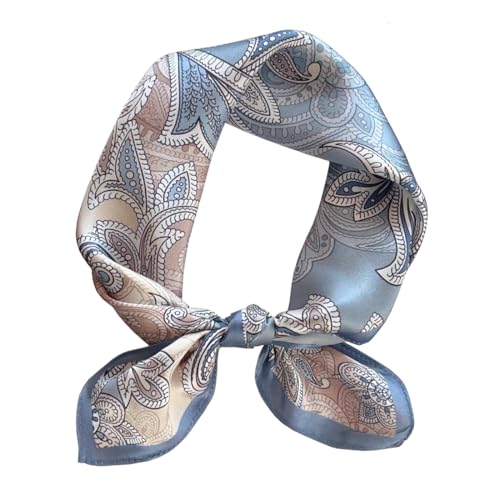 Image of ANDANTINO 100% Mulberry Silk Scarf -21 inch Square Neckerchief with Gift Packed