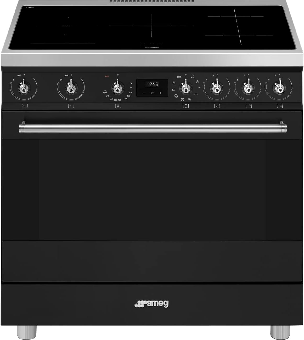 Smeg C9IMMB2 Piano Induction 5 Zones 90cm