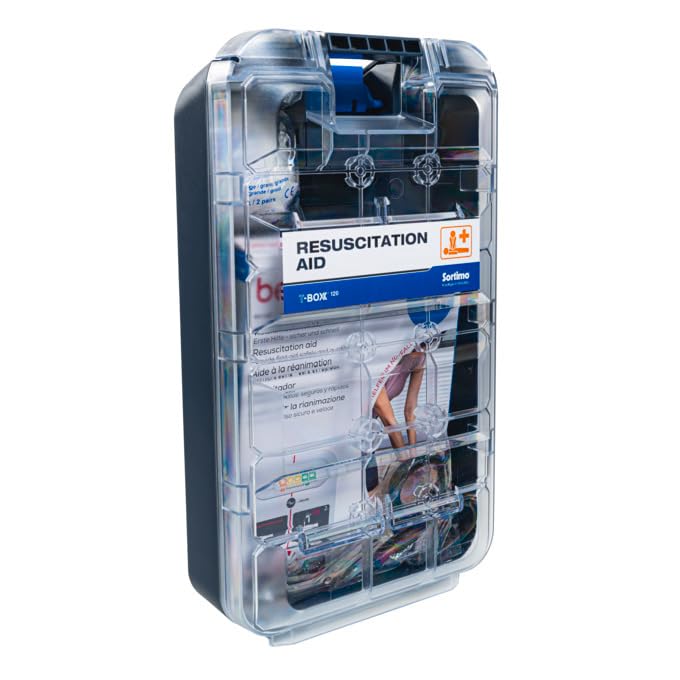 Sortimo T-BOXX 120 Erste Hilfe Reanimation – inkl. LifePad by Beurer, Handschuhe, Beatmungstuch & Schere. Transparenter Deckel für schnellen Zugriff, ideal für Ersthelfer & Notfälle