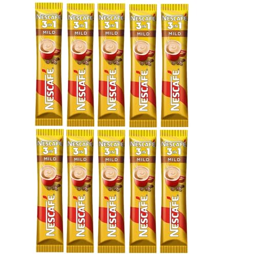 Sobres de Café Instantáneo NESCAFÉ 3 en 1 Suave   Paquete de 10 Sobres de 15 g cada uno