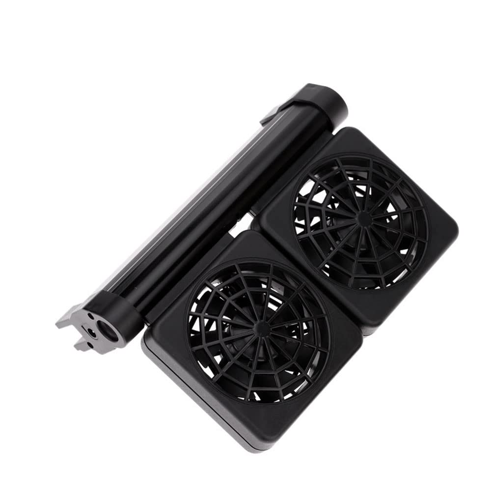 Enfriadores de Acuario Ventilador Ajustable Ventilador de Enfriamiento de Agua para Acuario Ventilador de Enfriamiento para Pecera Marino 2 Ventiladores