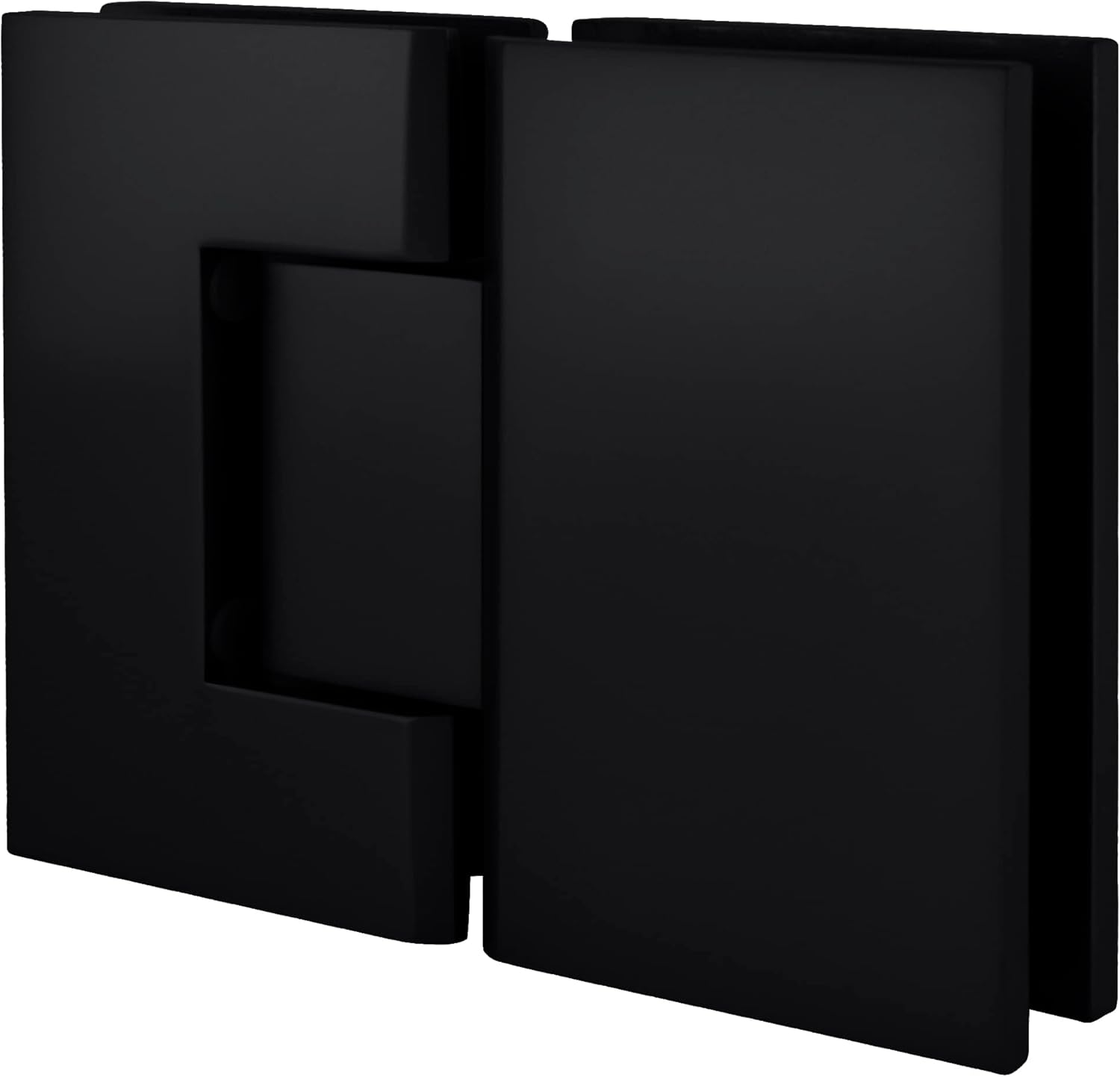 CRL GEN180MBL Matte Black Geneva Series 180 Degree Glass-to-Glass Standard Hinge