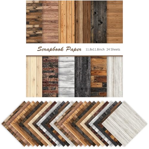 Papier rustique grain de bois pour embellir vos junk journals et albums photo