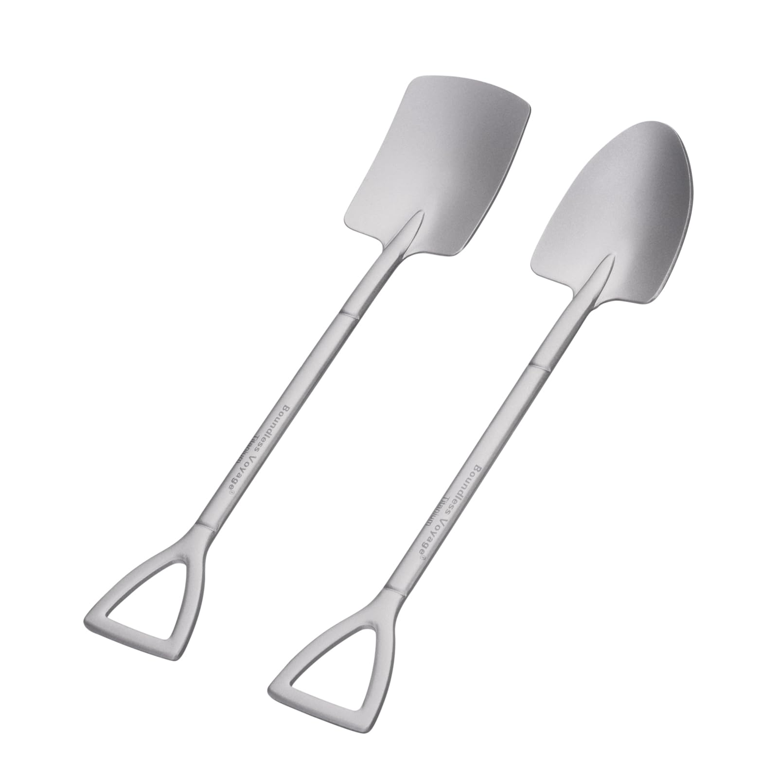 Boundless Voyage Cucchiaio a forma di pala in titanio Demitasse Espresso Mini cucchiaini da caffè, 6,1 pollici piccole stoviglie per dessert, tè, antipasti, forniture per feste ti1131t
