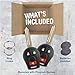 2x KeylessOption Key Fob Replacement for 2003 2004 2005 2006 2007 2008 2009 2010 2011 2012 2013 2014 2015 2016 2017 2018 2019 Nissan Infiniti Remote, 3-Button CWTWB1U751, Locksmith Required