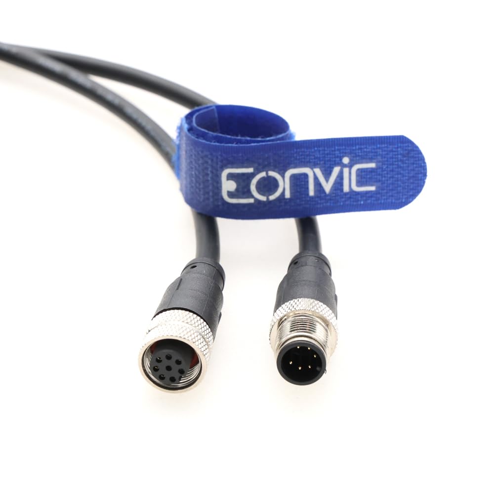 Câble M12 6 broches A code mâle vers femelle étanche Aviation Sensor Cable Plug Blindé Injection Moulding Industrial Electrical PVC Cable 5m