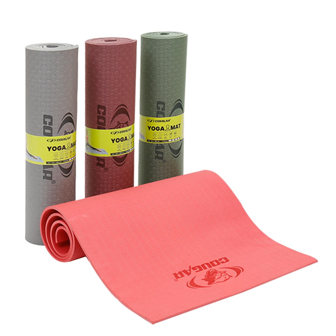 COUGAR Nirvana Yoga Mats For Men Women Exercise mat for home workout gym mat Anti Slip Yoga mat Kids- 8 mm-image-36
