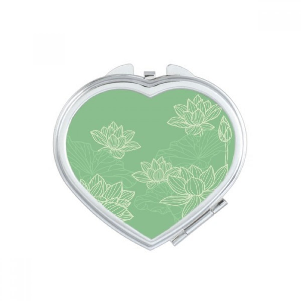 Miroir de poche Lotus Flower multicolore fait main idéal comme mignon cadeau