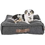 Harmony Grey Lounger Memory Foam Dog Bed, 28