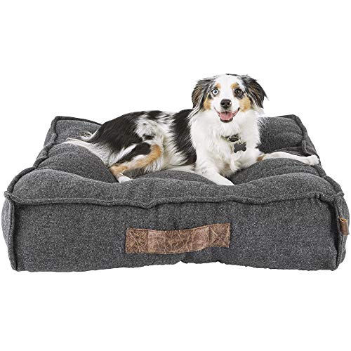 PETCO Brand - Harmony Grey Lounger Memory Foam Dog Bed, 28