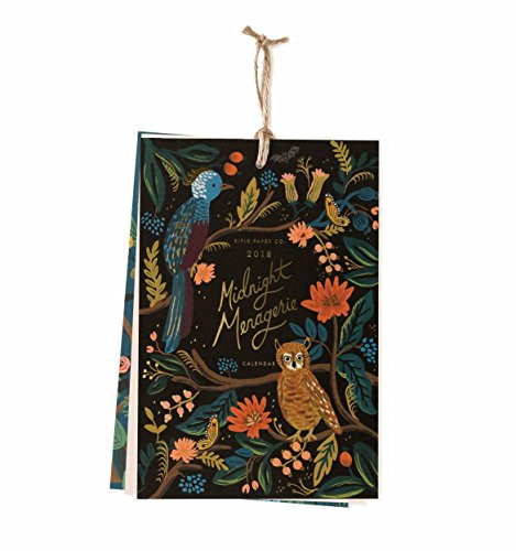 Rifle Paper 2018 Midnight Menagerie Calendar