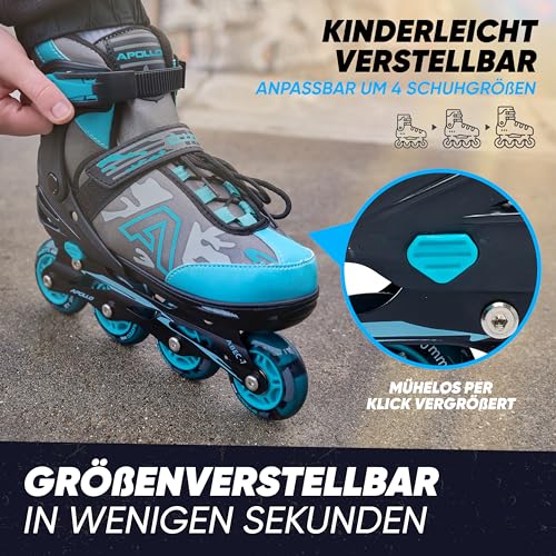 Apollo Champion, größenverstellbare Inliner für Jungs und Mädchen ab Größe 31, für Damen und...