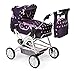 Bayer Chic 2000-Cochecito de muñecas Roadstar para niños Grandes, Transporte extraíble y Bolsa de pañales, Color Estrellas Lila. (562-71)