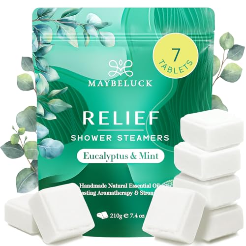 Eucalyptus &amp; Mint Shower Steamers 7 Pack - Aromatherapy Self Care &amp; Relief