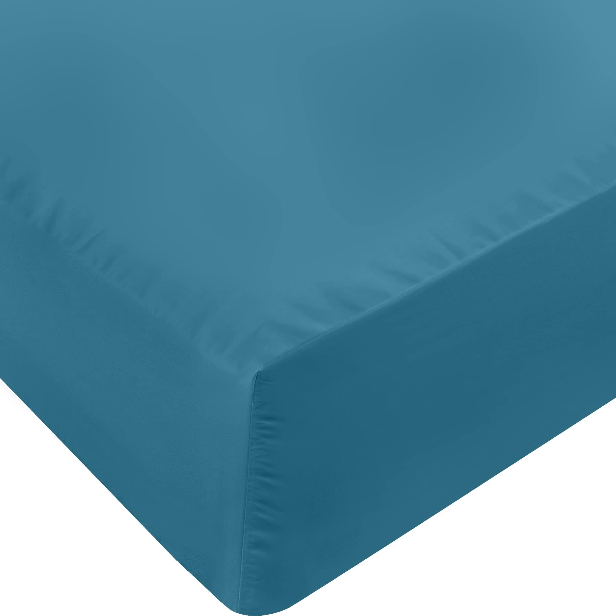 Utopia Bedding Queen Fitted Sheet - Bottom Sheet - Deep Pocket - Soft Microfiber -Shrinkage and Fade Resistant-Easy Care -1 Fitted Sheet Only (Denim Blue)