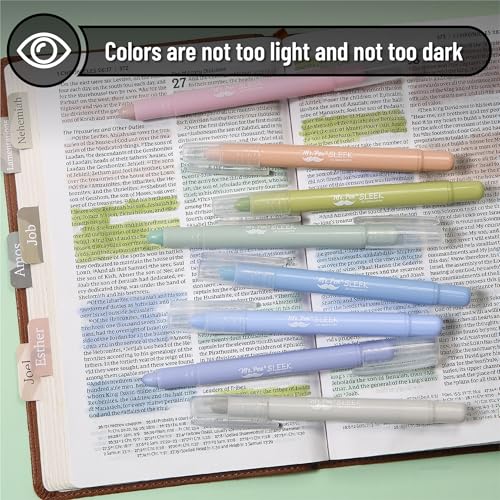 Image of Mr. Pen- No Bleed Gel Highlighters, Assorted Colors, 8 Pack | Bible Highlighters and Pens No Bleed, Bible Markers for Study, Journaling, School Supplies and Accessories