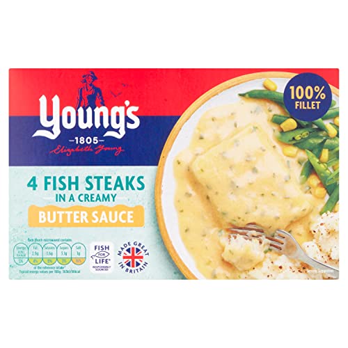 Young's Fish Steaks in a Creamy Butter Sauce, 4 x 140g (Frozen)