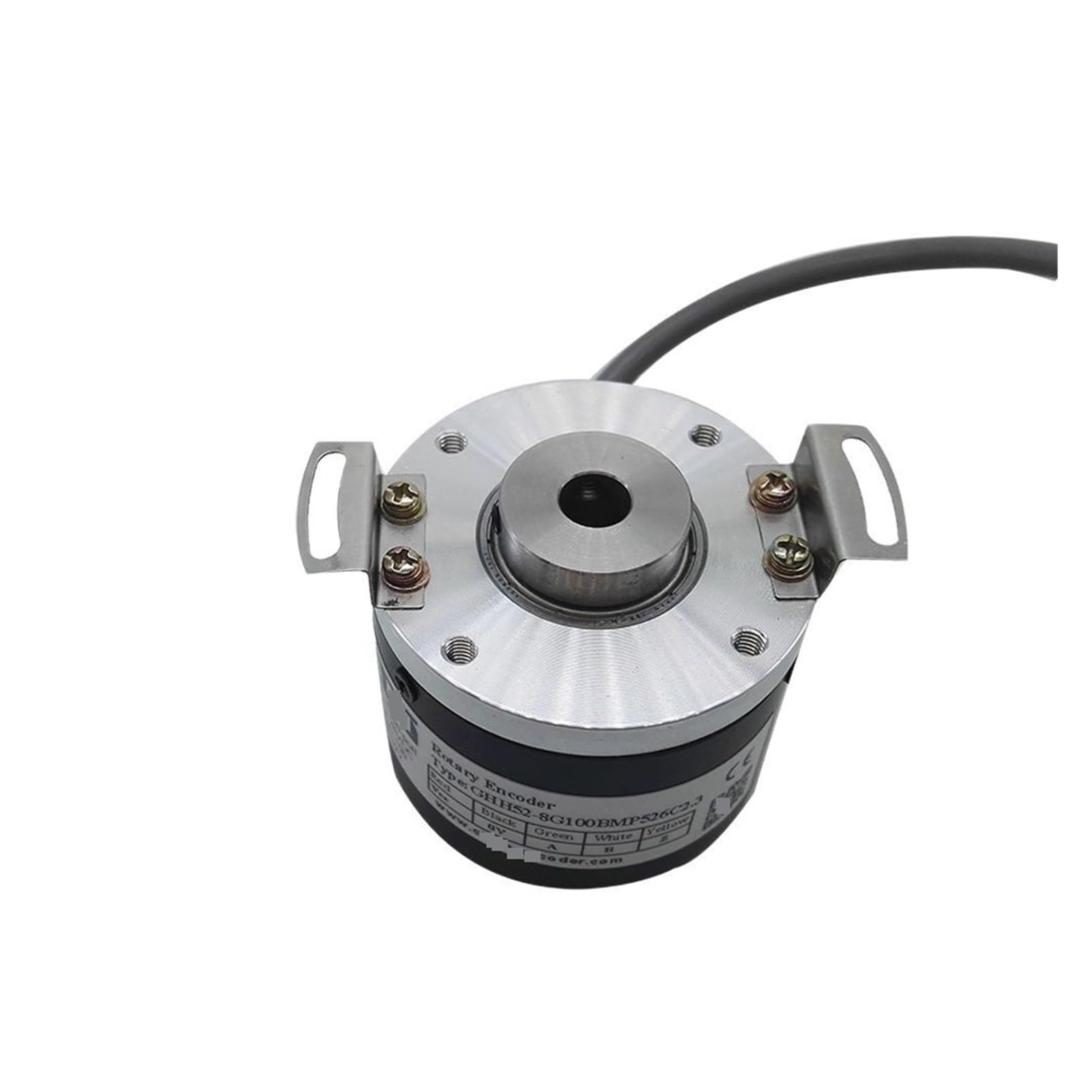 Codificador rotatorio Codificador de Eje Hueco incremental con Salida de Voltaje de Orificio de 10 mm, Serie GHH52, señal ABZ: 100, 200, 360, 1000, 1024, 2000 y 2048(500PPR)