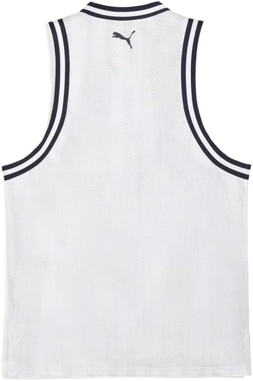 PUMA Mens Hoops X Manchester City Crew Neck Sleeveless Replica Jersey Casual