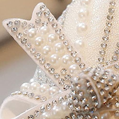 Girls Dress Shoes Cute Bow Mary Jane Shoes Ballerina with Satin Ankle Tie for Wedding Birthday T Strap Sandals for Girls4