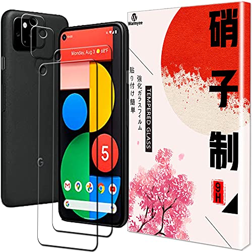 Google Pixel 5a 5G 用の カメラフィルム+Google PIXEL 5A 5G 用の ガラスフィルム 旭硝子 強化ガラス 液晶保護 耐衝撃 高透過率 9H硬度 気泡ゼロ