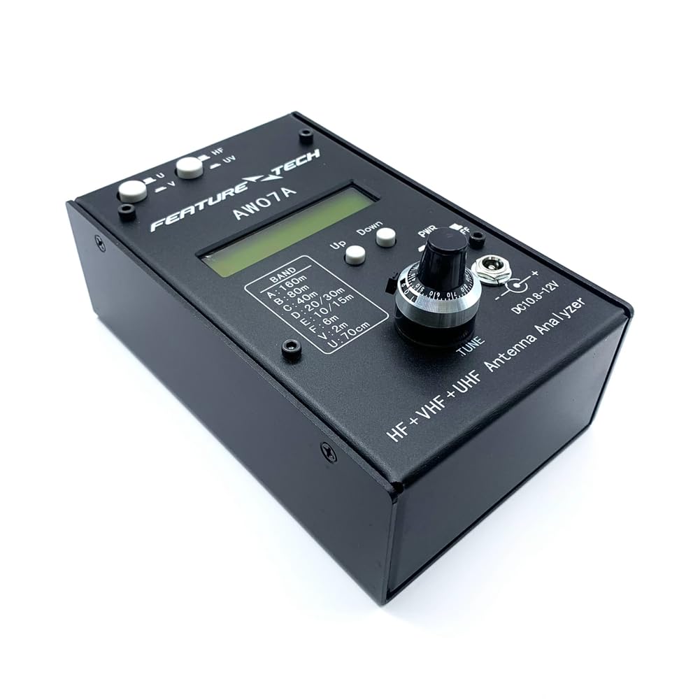 1.5-490MHZ Analizador de antena Analizadores de espectro UV HF/VHF/UHF AW07A Multibanda SWR Antena Medidor Tester 160M