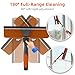 26FT High Window Cleaning Kit with Pole, 2-in-1 Window Squeegee with 5-20 FT Telescoping Extension Pole - Professional Window Washing Kit with Long Handle, Multi-Use Cleaning Tool for High Windows