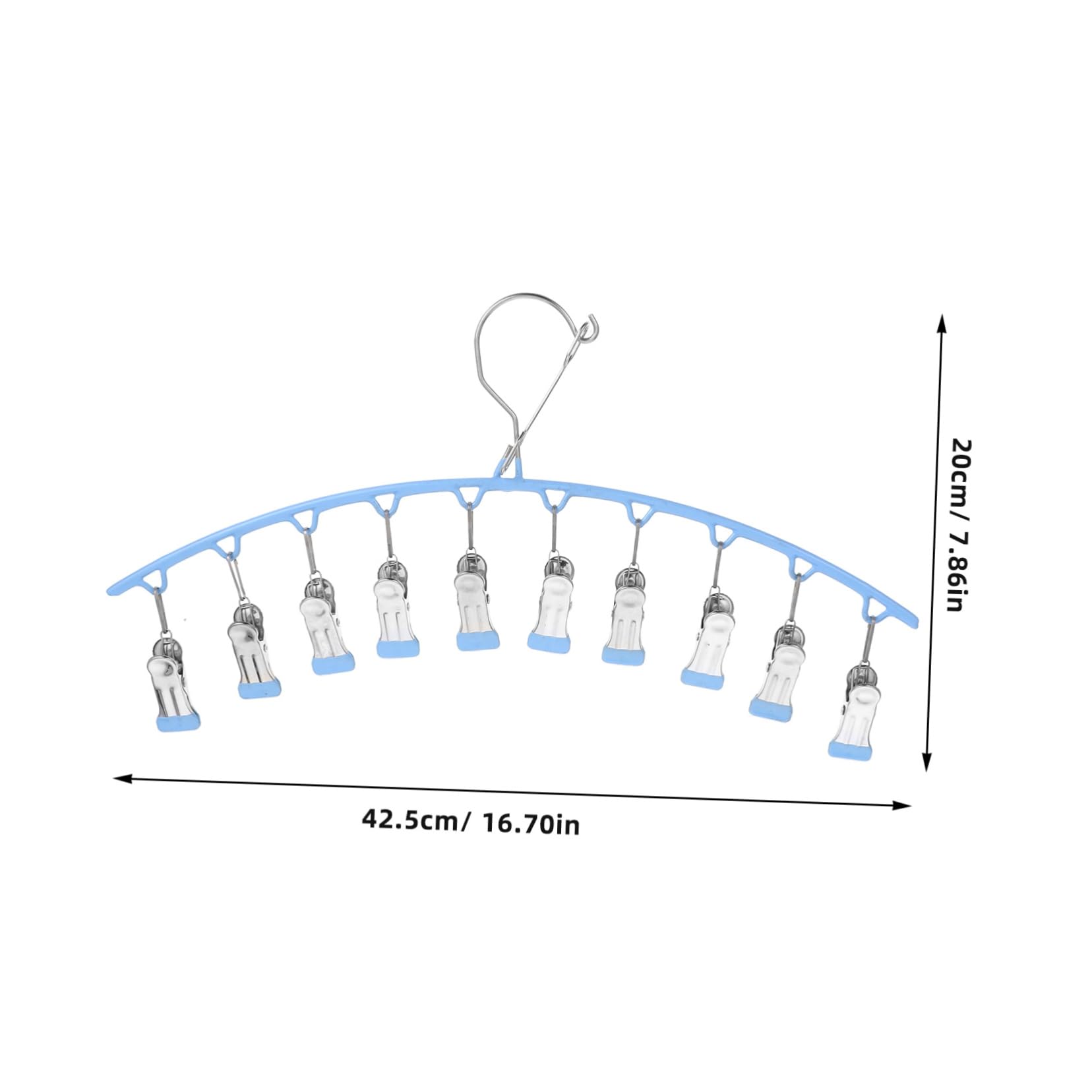 Cabilock 3pcs Space Saving Pants Hangers with Clips Legging Organizer for Closet Compact Multi Hanger for Jeans Scarves and Clothing Windproof Design for Secure Hanging