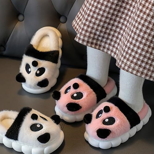 Cute Panda Slippers for Toddler Boys Girls Slide Comfy Cartoon House Shoes Kids Cute Plush Soft Sole Slip-On Footwear3