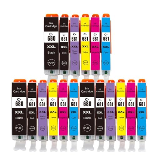 Cartouche d'encre pour remplacer PGI-680 CLI-681 sans bloquer votre imprimante TR8560 TR8660