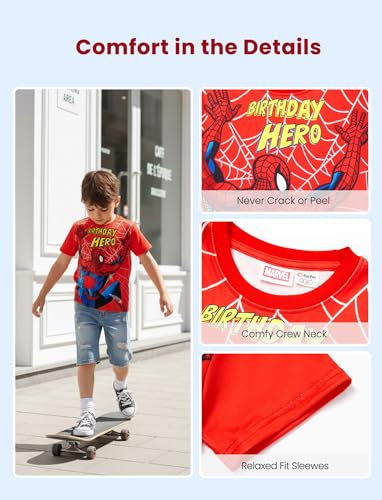 Image of Disney Kids Birthday Shirts 2-9Y, Cute Graphic Tees, Birthday Party Outfit | Disney Officially Licensed, Birthday Girl & Boy T-Shirts, Special Day Outfit, Favorite Character Gift, Soft & Comfortable