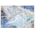 Ruonin.X 6 Pack Decorative Art Acoustic wall panels,Better Acoustic Treatment than foam, Premium Sound Absorbing and Soundproof wall panels for Recording studios and homes, 72"x48" inch—Flowing Colors