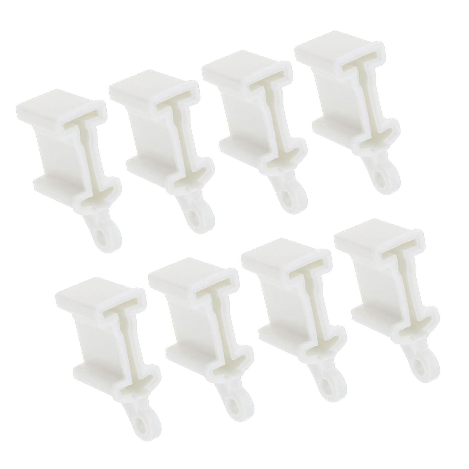 8Pcs Flexible Bendable Curtain Track End Stops Curved Siding Ceiling Wall Mount Curtain Rails Ends Cap Curved Siding Ceiling Wall Mount Rails Ends Cap